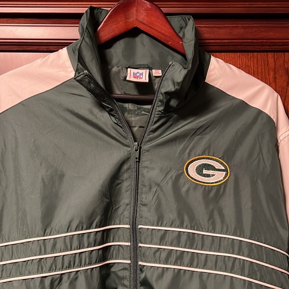 NFL Green Bay Packers Green Zip Up Jacket Size XL - Picture 5 of 8